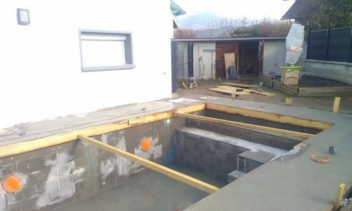 Construction d'une piscine à Bissy - MCM Bâtiment à Chambéry