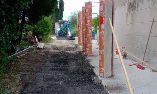 Création d'une dalle de béton à Chambéry