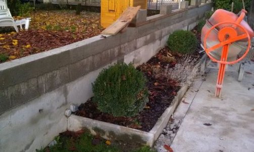 Rénovation de mur de clôture Bissy - MCM Bâtiment à Chambéry