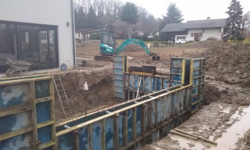 Maçon pour construction de piscine en béton armé - MCM Bâtiment à Annecy