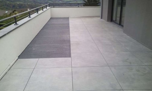 Création d'une terrasse à Romagnieu