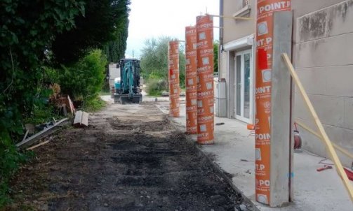 Création d'une dalle de béton à Chambéry